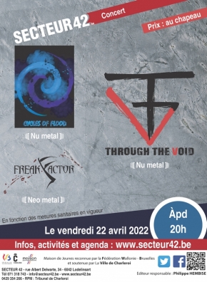 22-04-22 - CONCERT CYCLES OF FLOOD / FREAK FACTOR / THROUGH THE VOID
