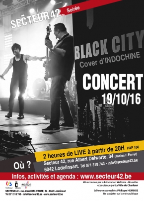 CONCERT BLACK CITY - 19 NOVEMBRE 2016
