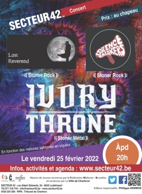 25-02-22 - CONCERT LOST REVEREND / SILENCE BREAKERS / IVORY THRONE